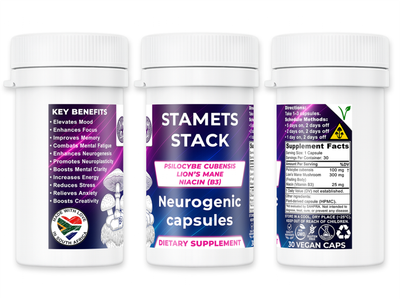 Stamets Stack - Neurogenic Mushroom Capsules - NMSA