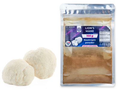 100g Lion's Mane Medicinal Mushroom 10:1 Extract Powder