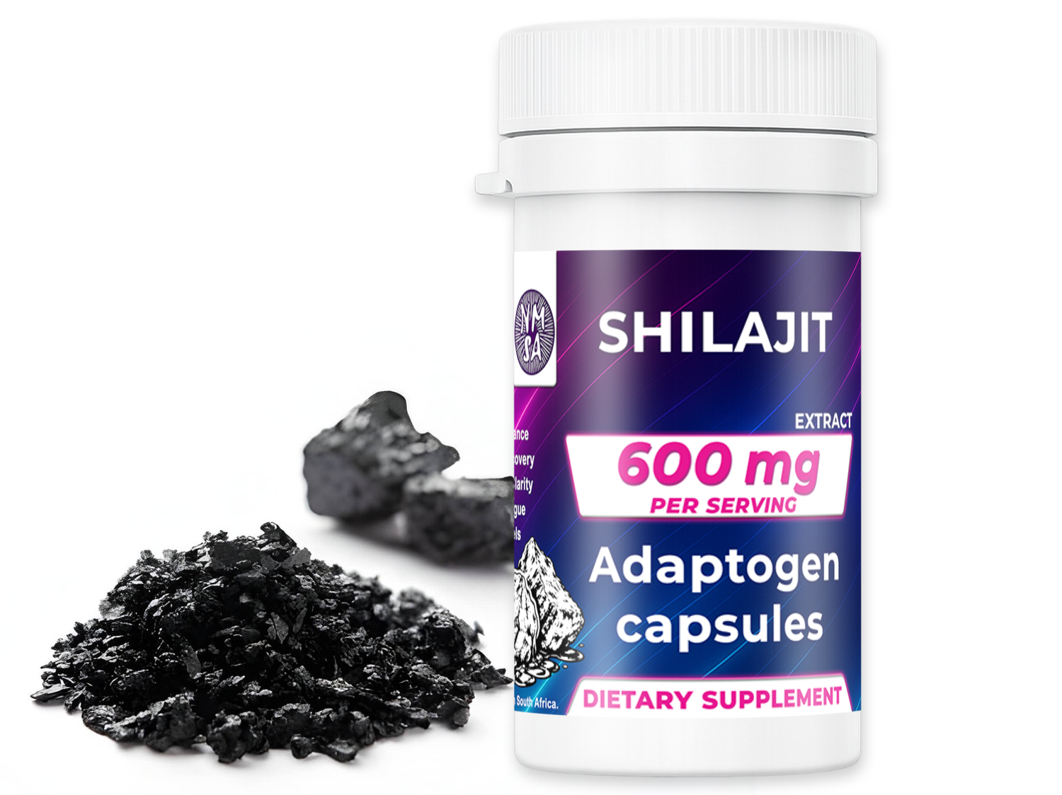 600mg Shilajit 4:1 Extract Capsules - NMSA