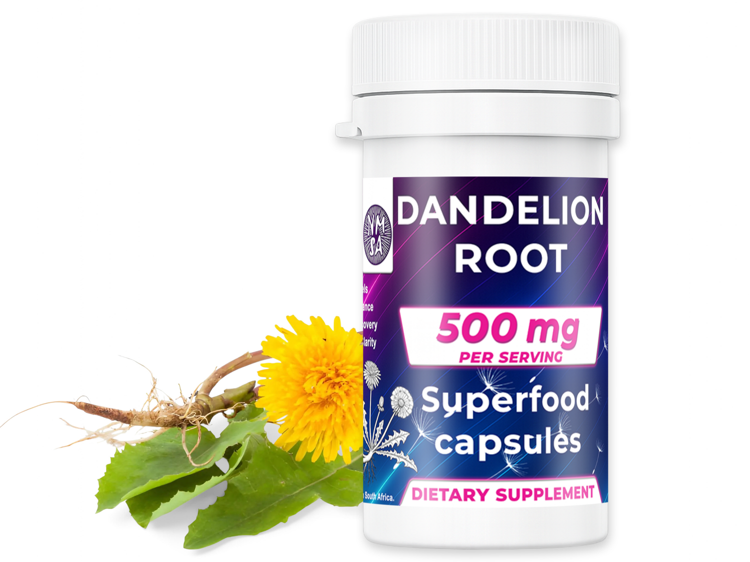 500mg Dandelion Root Capsules - NMSA