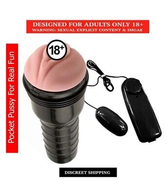 Flashlight Pocket Pussy inch Soft &amp; Real Pussy Sex toy For men + Egg Vibrator with remote multispeed egg