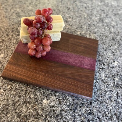 Cutting Board – 10x12 – Walnut/Purple Heart
