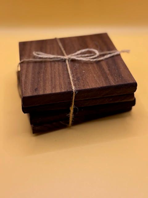 Coasters – 4x4 – Walnut