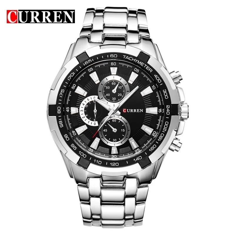 Curren Brand New Men Watch Luxury Sport Quartz-Watch 30M waterproof watches men&#39;s full stainless steel Men Wristwatches relojes