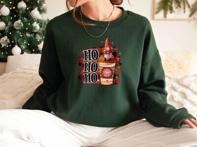 Unisex Hohoho Design Christmas Sweatshirt