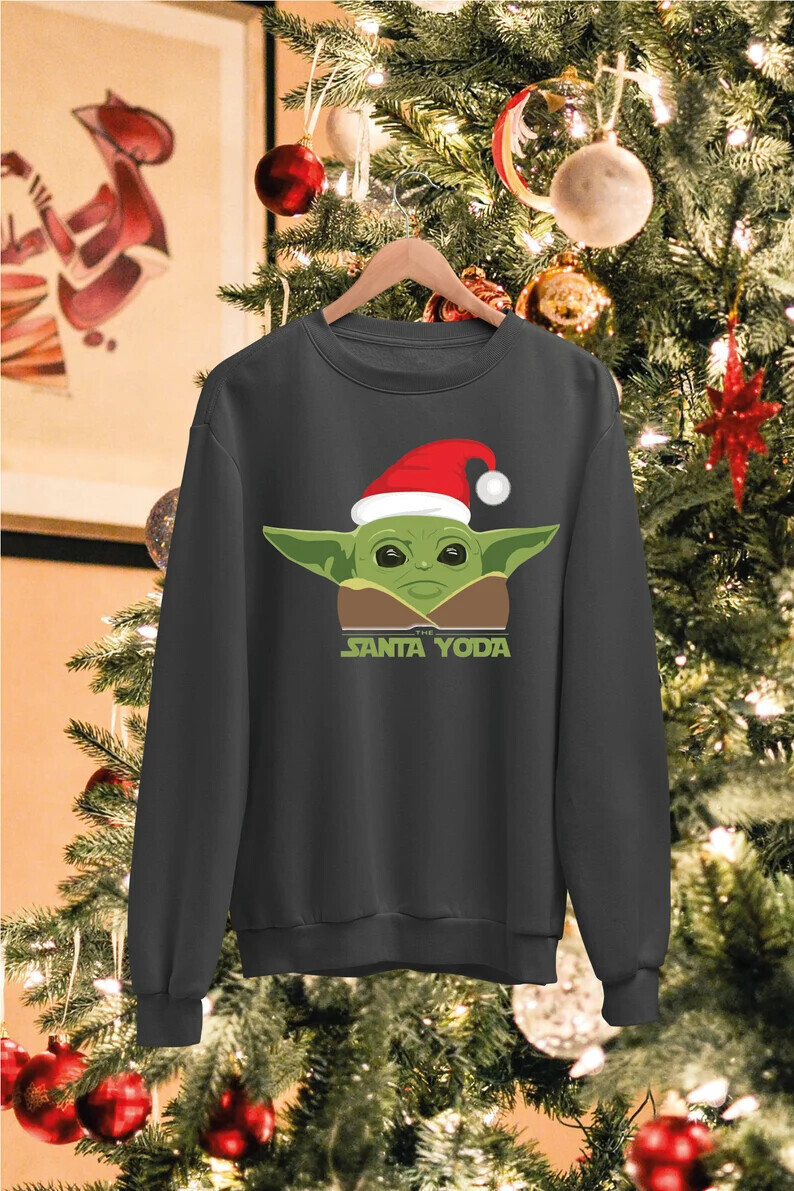 Unisex The Santa Yoda Design Sweatshirt
