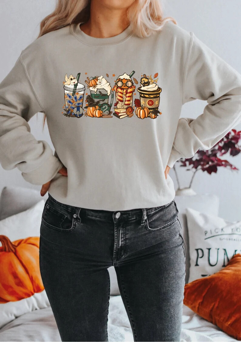 Halloween Horror Coffee Design Sweatshirt