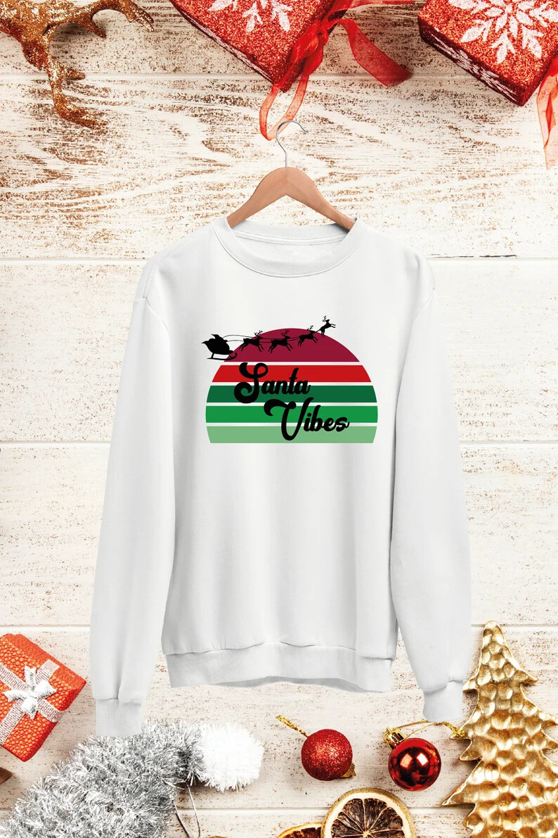 Unisex Santa Vibes Christmas Sweatshirt