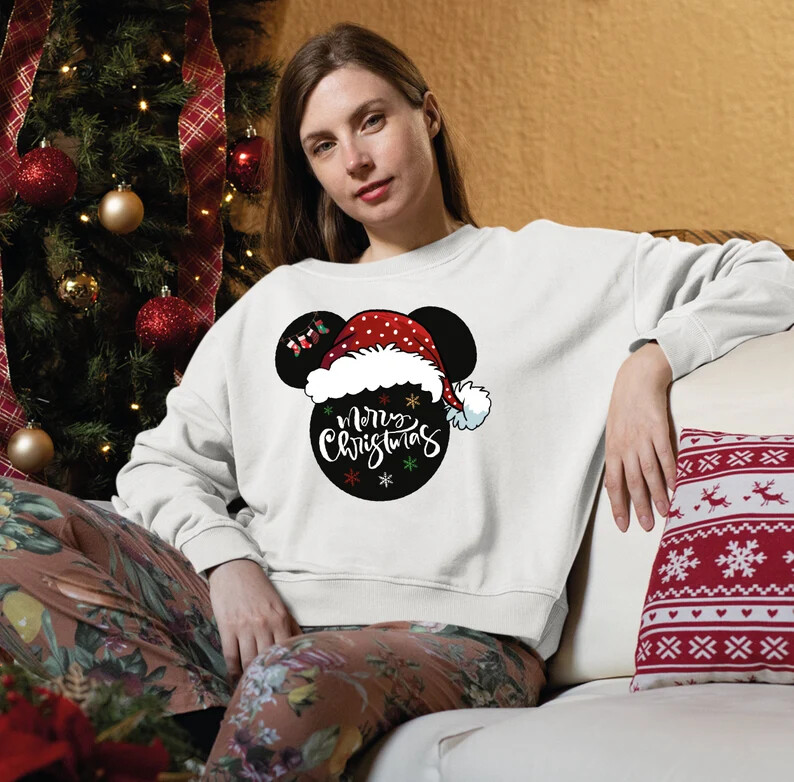 Mickey Mess Christmas Design Sweatshirt