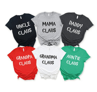 Unisex Family Claus Matching Christmas Shirt