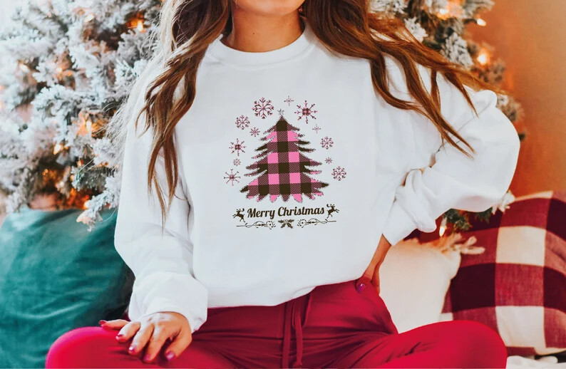 Unisex Merry Christmas Tree Sweatshirt