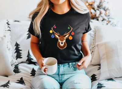 Unisex Christmas Reindeer Shirt