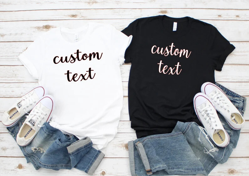 Unisex Custom Text Shirt