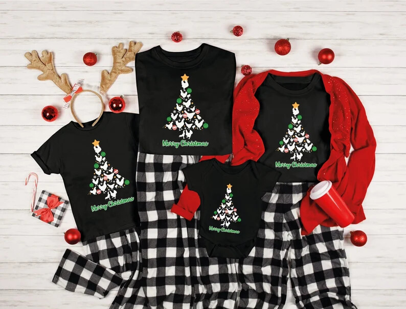 Unisex Christmas Chicken Tree Shirt