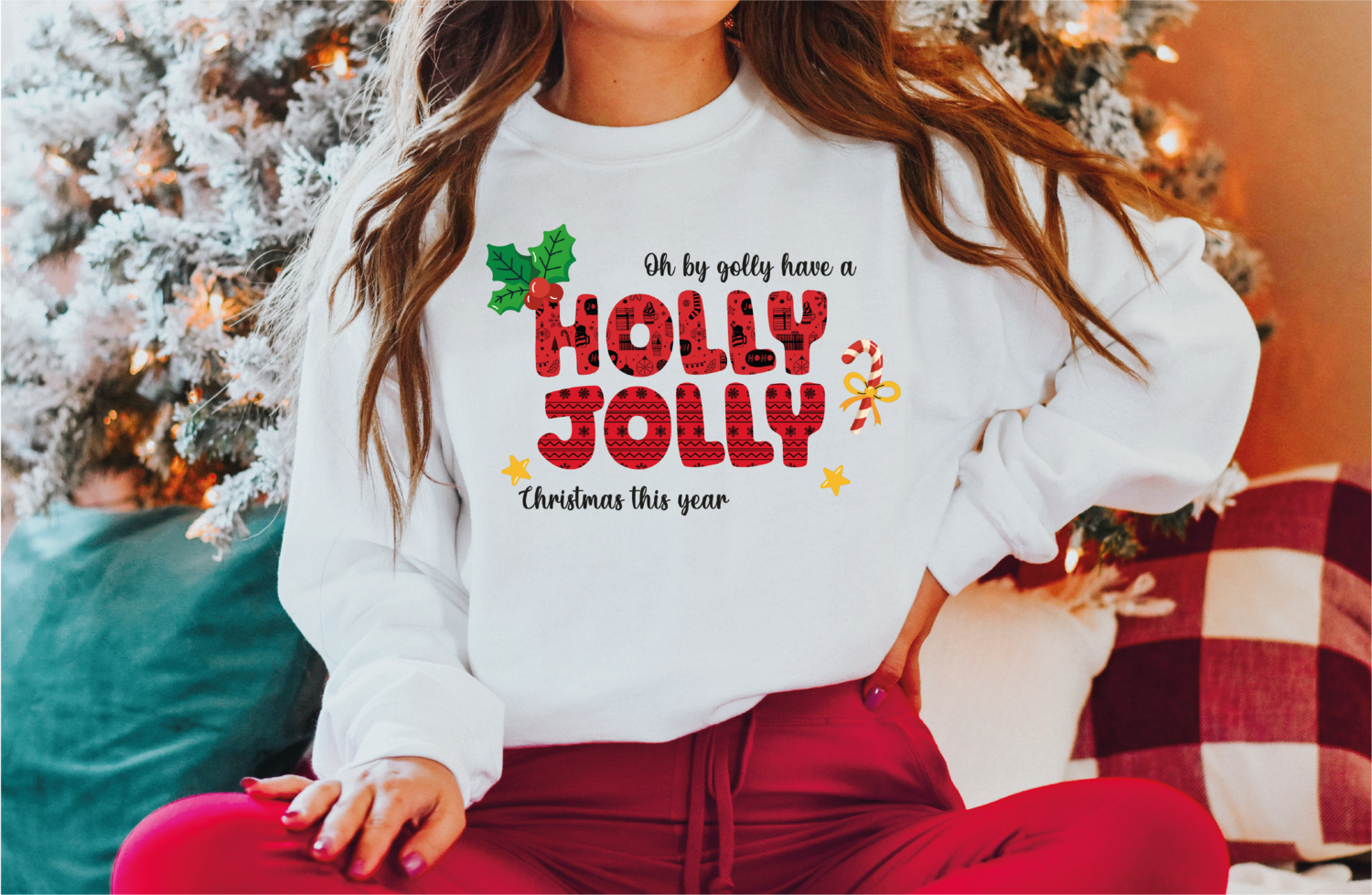 Unisex Holly Jolly Christmas Sweatshirt