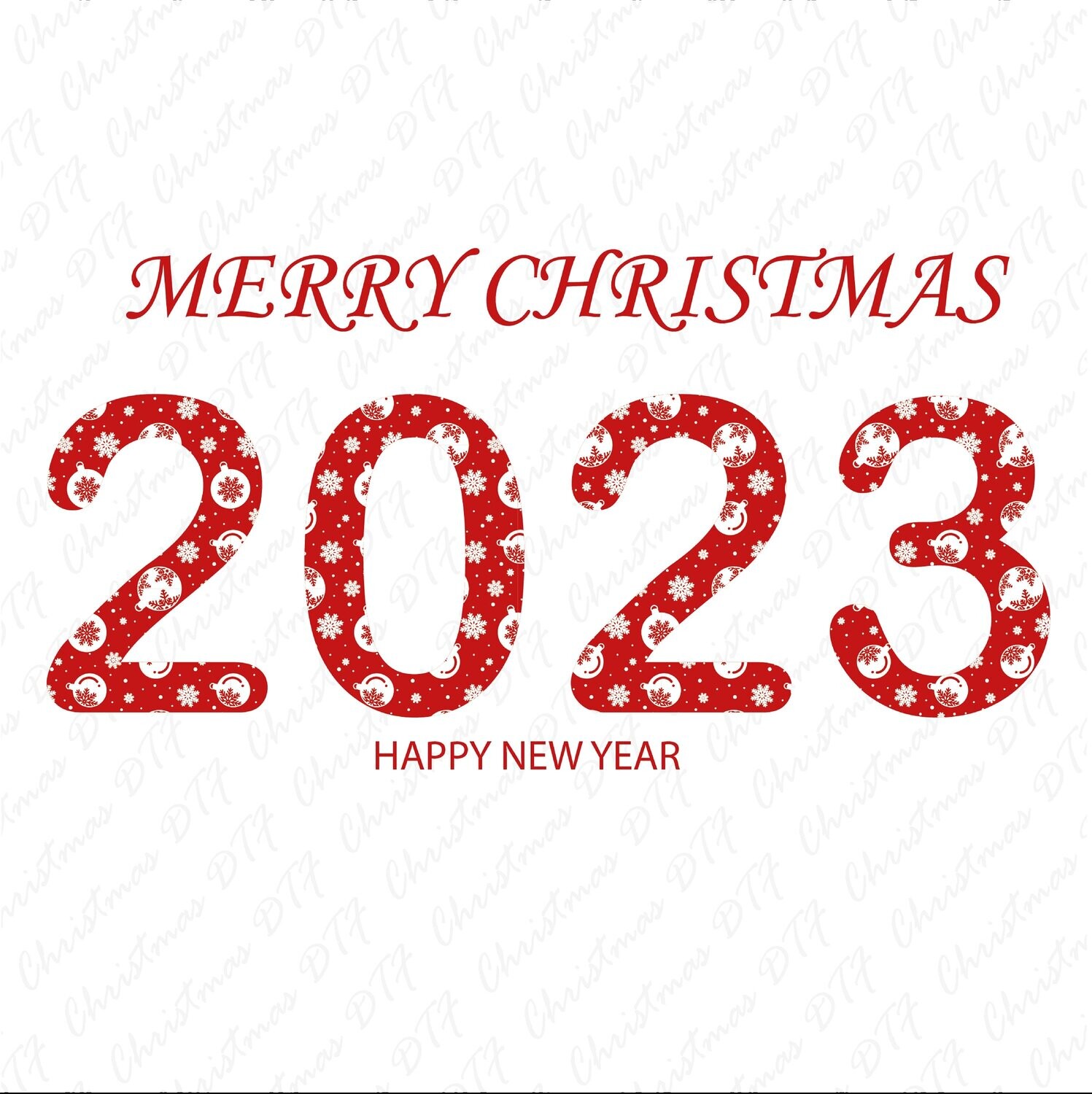 Happy New Year 2023, Merry Christmas, 2023 DTF Transfer, Happy New Year Design, Ready for Press, DTF Prints, Happy New Year Sign, 2023 Dtf