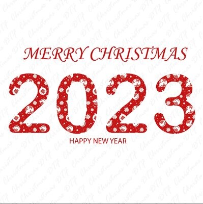 Happy New Year 2023, Merry Christmas, 2023 DTF Transfer, Happy New Year Design, Ready for Press, DTF Prints, Happy New Year Sign, 2023 Dtf