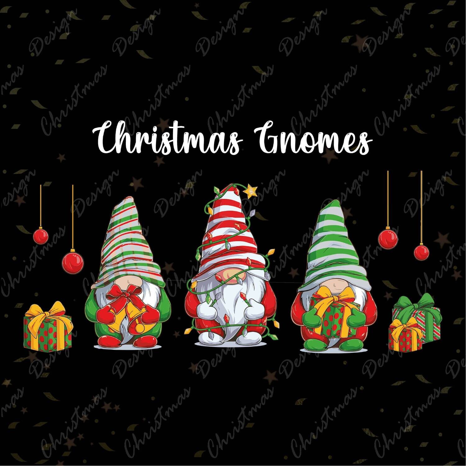 Christmas Gnomes DTF Transfers Ready To Press