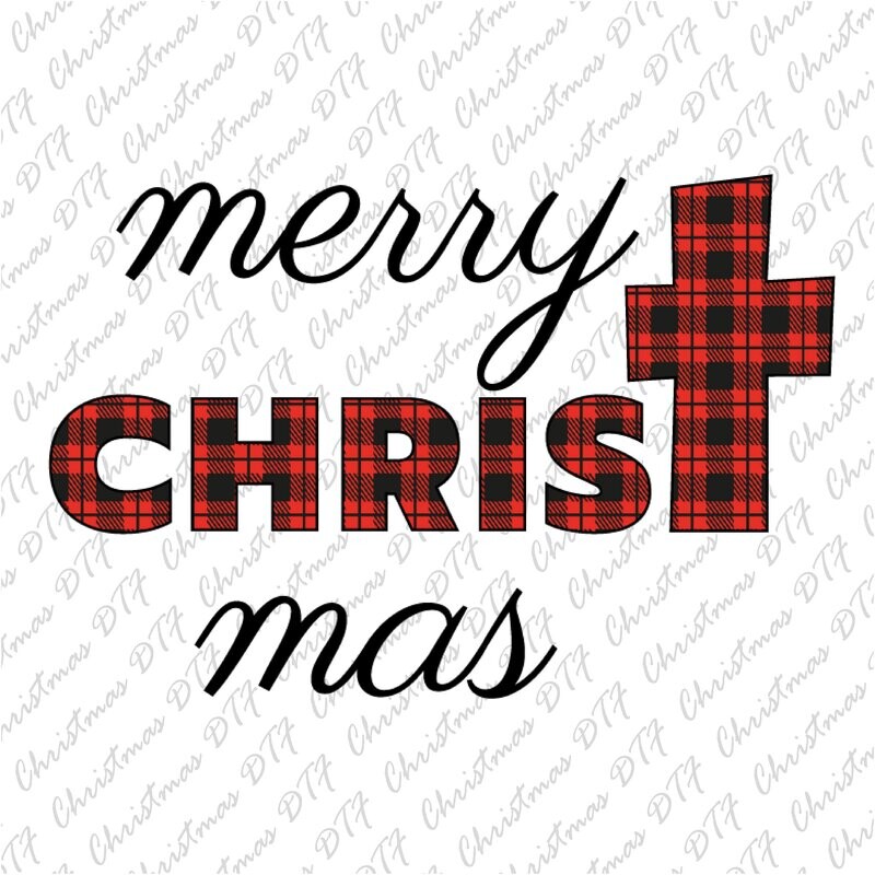 Merry Christmas DTF Transfers Ready To Press