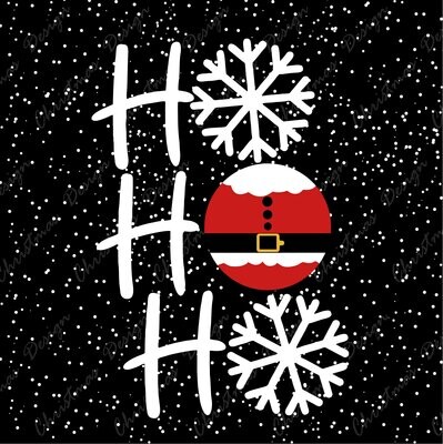 Ho Ho Ho Design DTF Transfer Ready To Press