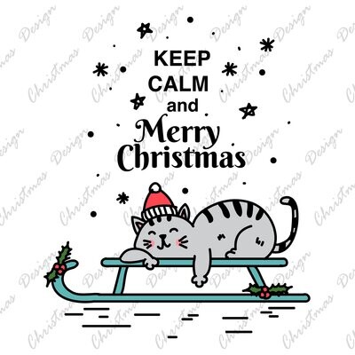 Keep Calm and Merry Christmas Ready To Press