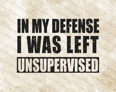 In My Defence I Was Left Unsupervised Ready To Press