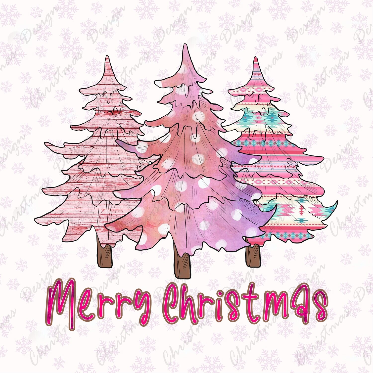 Merry Christmas  Christmas DTF Transfers Ready To Press