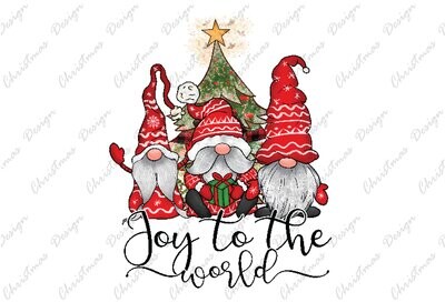 Gnome Christmas DTF Transfers  Ready for Press