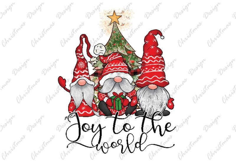 Gnome Christmas DTF Transfers  Ready for Press