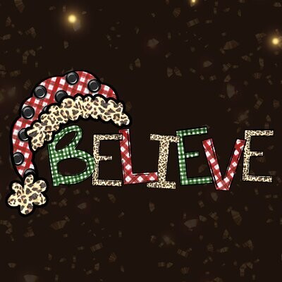 Believe Christmas Design Ready for Press