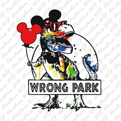 Disney Wrong Park DTF Transfers Ready To Press