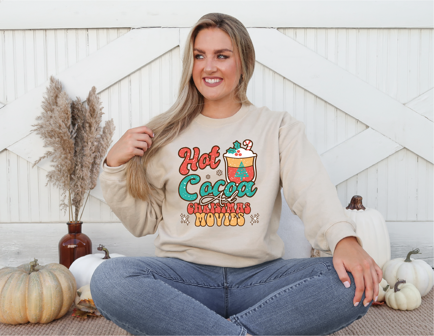 Hot Cocoa and Christmas Movie Shirt Sweatshirt