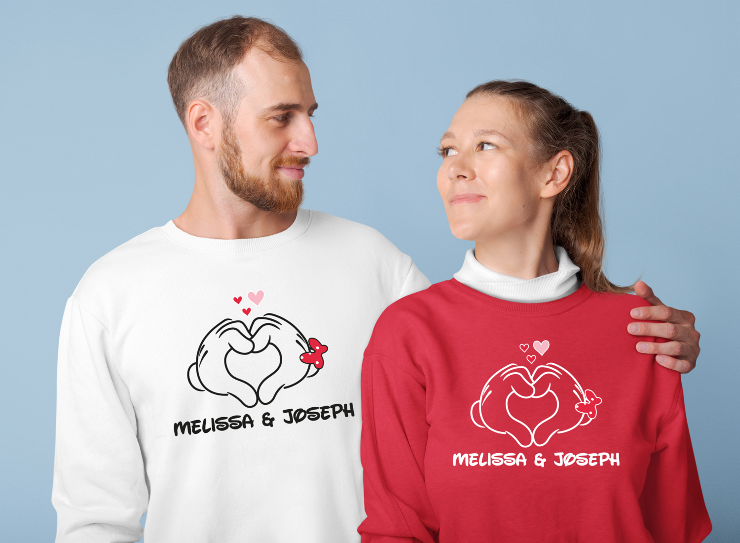 Valentines Day Disney Couple Sweatshirt
