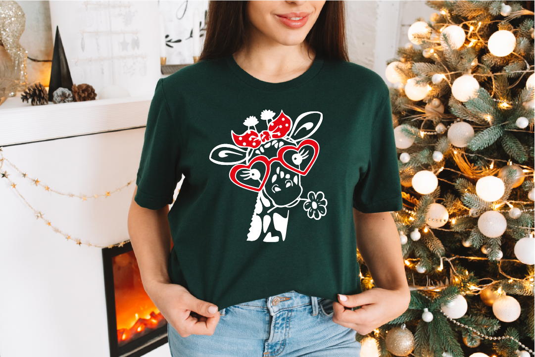 Valentines Day Love Giraffe Shirt