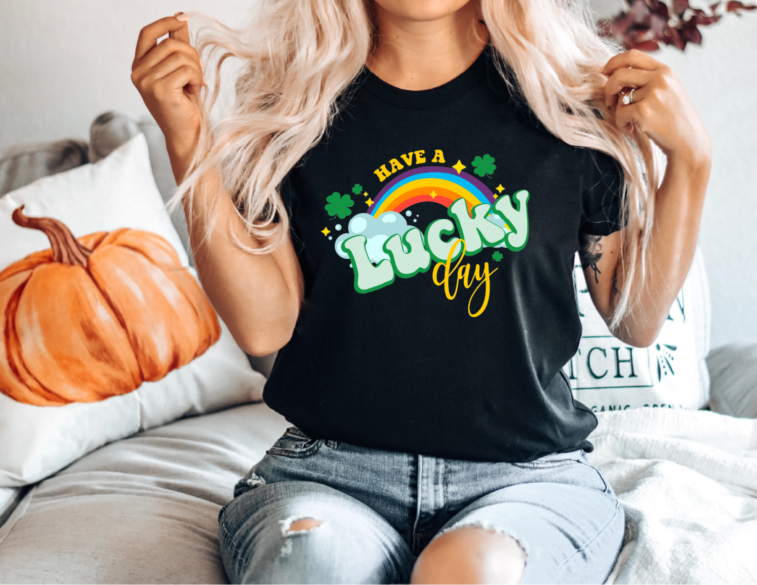 St Patricks Lucky Day Rainbow Shirt