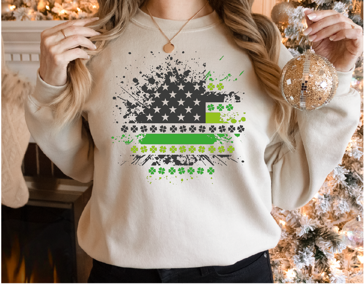 St Patricks Day, Shamrock Sweatshirt