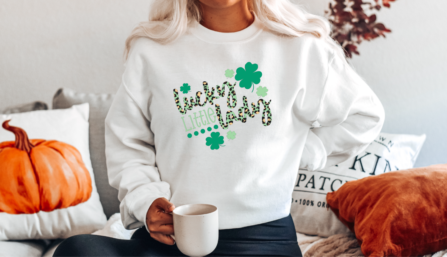 St Patrick Day Lucky Little Lady Sweatshirt