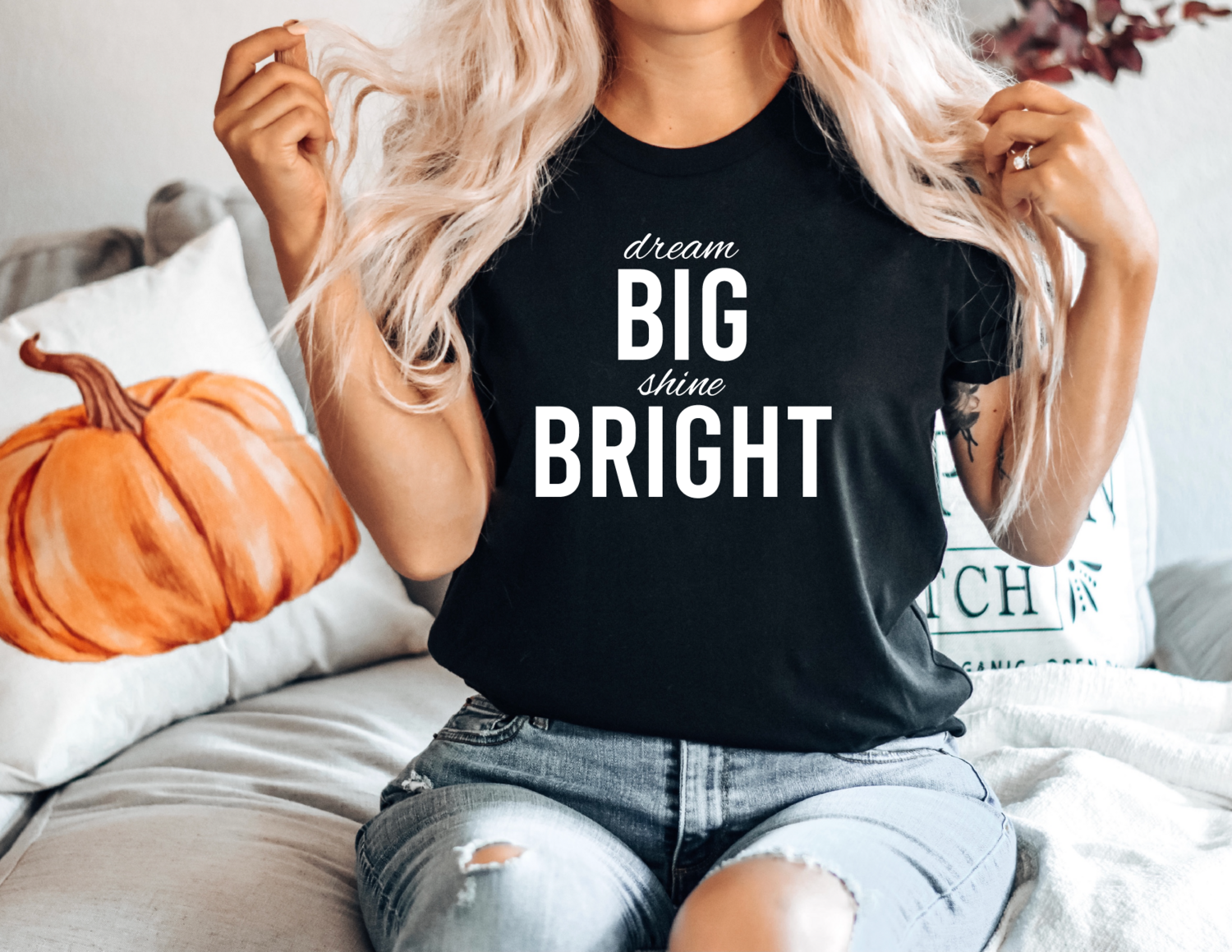 Dream Big, Shine Bright Shirt, Motivational Tee