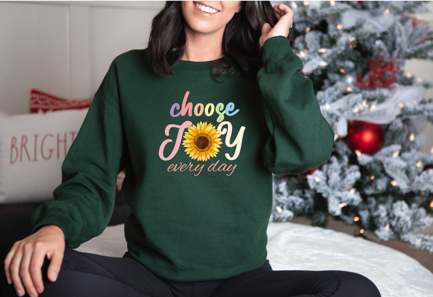 Inspirational Mom Sweatshirt, Choose Joy Hoodie