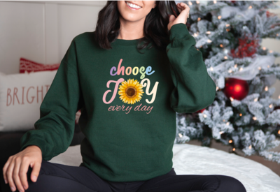 Inspirational Mom Sweatshirt, Choose Joy Hoodie