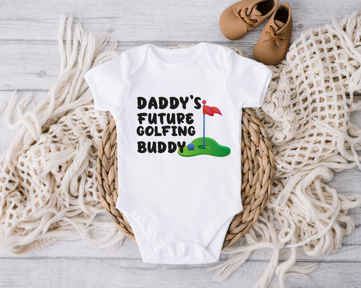 Daddy's Future Golfing Buddy Bodysuit and Onesie