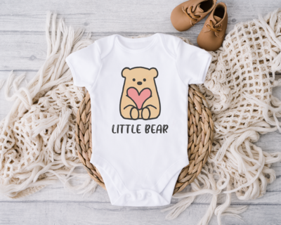 Little Bear Baby Onesie, Cute Bear Baby Bodysuits