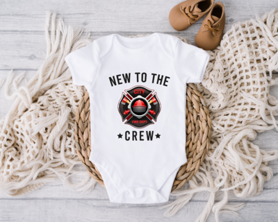 Firefighter Baby Onesie, Fireman Baby Onesie