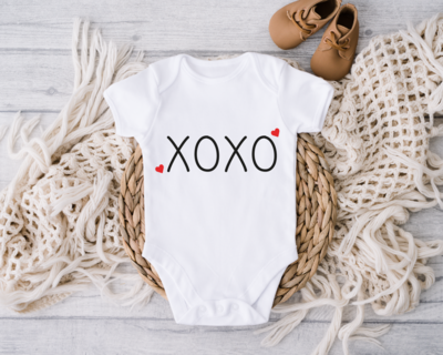 Valentines Day Onesie, Cute XOXO Valentines Day Bodysuits