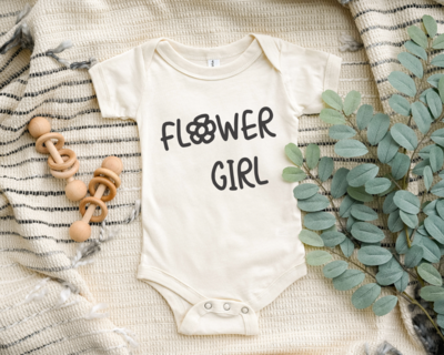 Flower Girl Onesie, Cute Baby Announcement Onesie