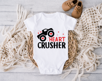 Valentines Day Boys Onesie, Cute Truck Valentine Kids Toddler