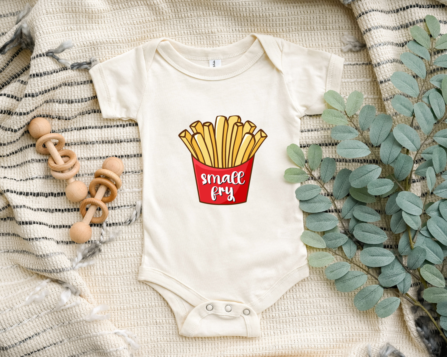 Cute Small Fry Toddler, Funny Baby Onesie