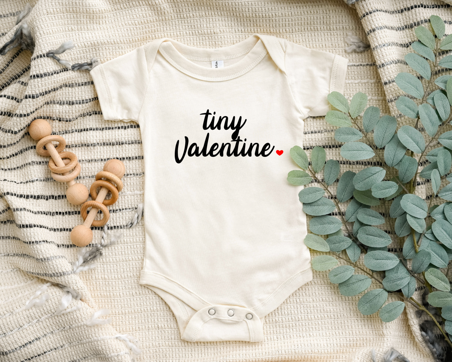 Tiny Valentine Baby Onesie, Cute Valentines Day Bodysuits