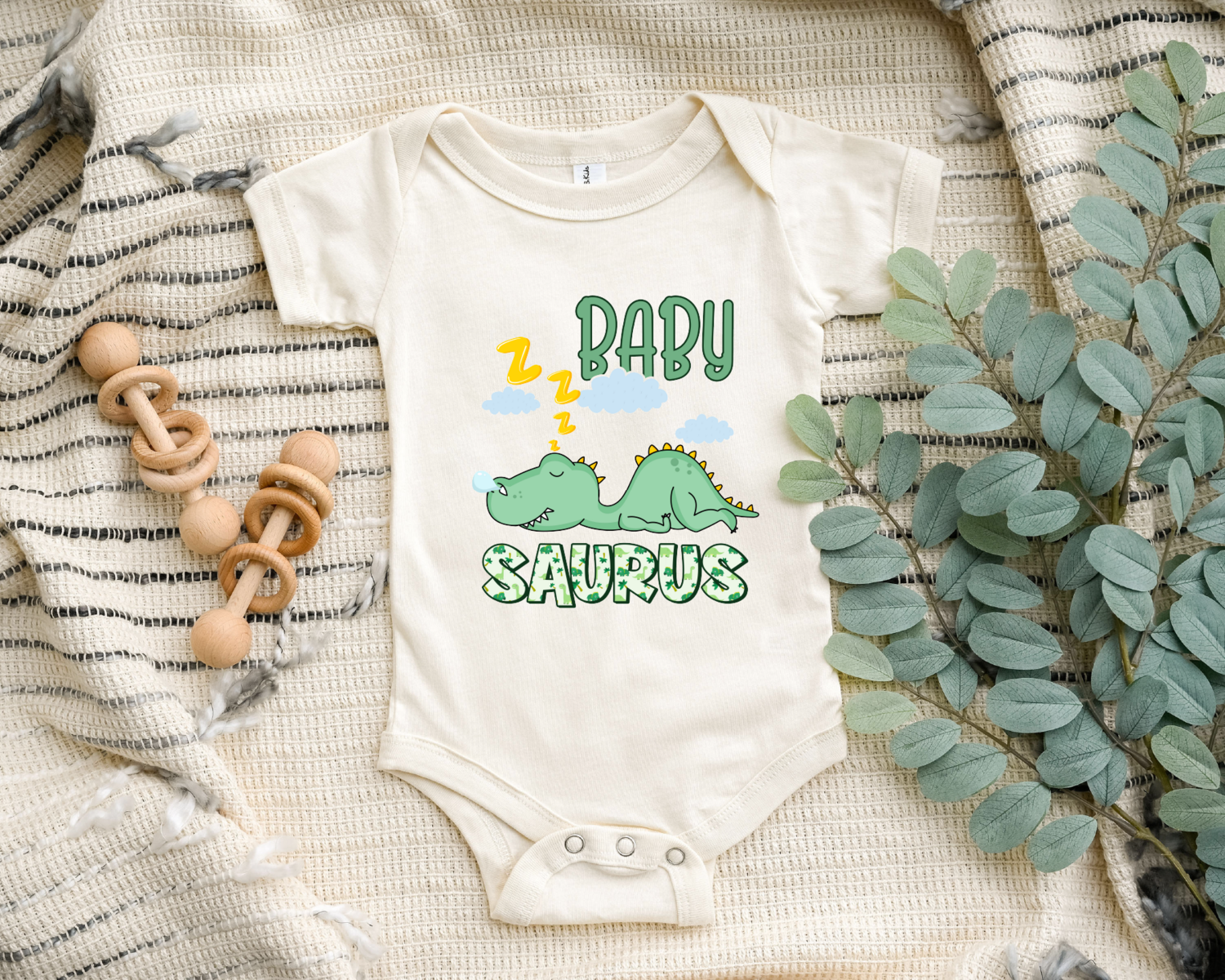 Babysaurus Onesie, Little Saurus Baby Bodysuit