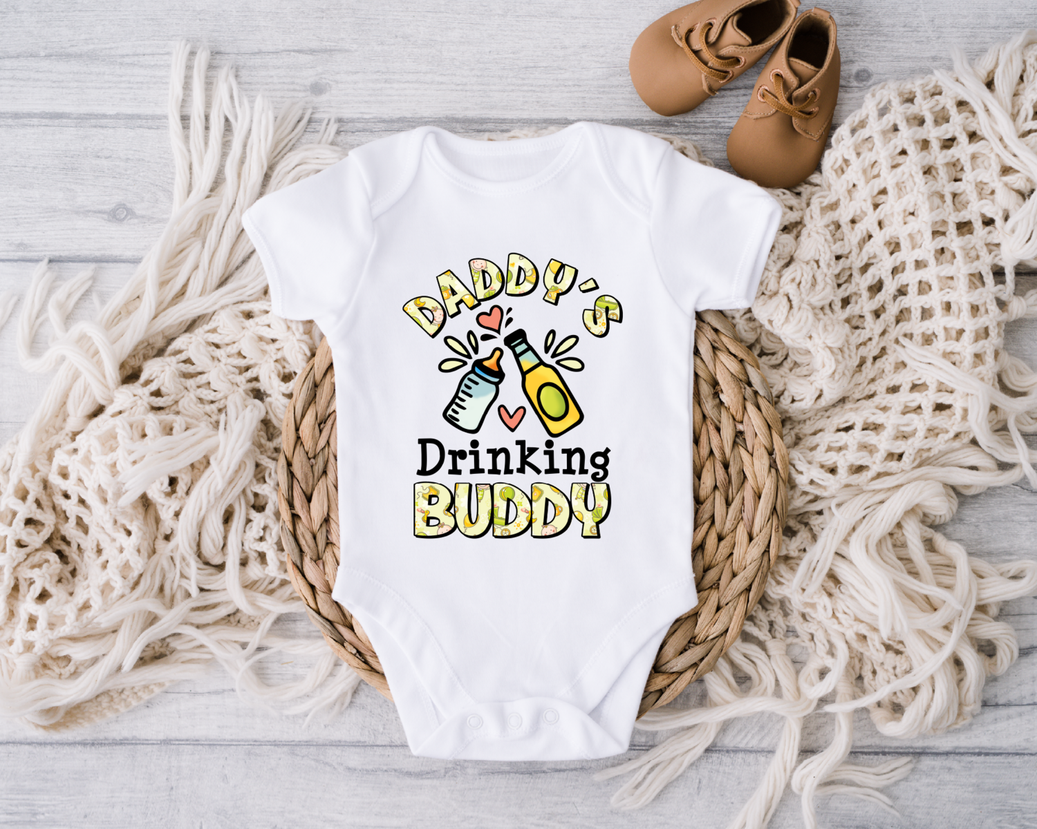 Daddy's Drinking Buddy Outfits, Drinking Buddies Matching Gift
